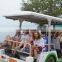 cheap smooth shape customizable China Made 18 seater gasoline car