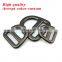 Aluminium alloy gun color matte D ring durable and light hardware for bag pet collar D ring in buckle pet