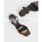 Ladies fancy and latest snake print med chunky heels design ankle strap women sandals shoes (sandalias mujer)