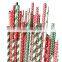 Halloween party paper straws Waterproof compostable eco-friendly dot striped China paper straw