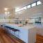 2022 Quartz Stone Gray Lacquer Kitchen Cupboard Modular Kitchen Cabinets