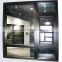 anti mosquito net and tempered glass burglar bars inside best price black frame casement aluminum alloy window for installation