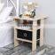 Modern simple bedroom furniture wooden bedside table drawer storage night stand