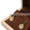 Factory direct supply gold jewelry packaging box wooden jewellery box wooden earring box