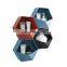 Hexagon Shape ABS Wall shelf Wall Mount Rack Bathroom Shelf Organizer