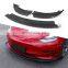 Sport Style Carbon Fiber Blow Molding Front Lip For Tesla Model 3 Sedan 4-door