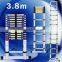 New 3.8m Telescopic Ladder Aluminium Ladder Foldable Extendable Extension Steps