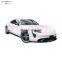 teherat style carbon fiber body kit with front spoiler bumper vent side skirt rear lip spoiler For Porsche taycan