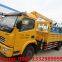 Dongfeng duolika LHD/RHD 3.2   tons telescopic crane boom mounted on truck for sale