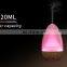 Hot Selling 7 Color Changing Led Light Humidifier Aroma Diffuser 120ml Wooden Base Air Ultrasonic Humidifier