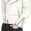 Sialwings White Leather Jacket For Men White Motorcycle Jacket