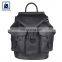Custom Made Flap Closure Type Latest Fashion Style All Season Used High Black Fittings Genuine Leather Backpack for Sale