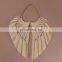 Hot Sale Crochet Macrame wings with heart Wall Hanging Art Decor Wholesale Vietnam Supplier