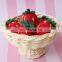 Hot Sale Footed Fraise bowls Rattan Cake Stand Tray for Table Handwoven Basket for Breakfast Wholesale