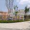 New Amusement Equipment Playground Stainless Steel Slide Combines PE Wooden Outdoor Playground