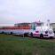 Outdoor electric tourist train for adults fun fair attraction 42 seats trackless train