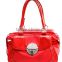Europe and Korea 2016 newest fashion pu add canvas lady handbag brand name handbag