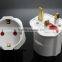 Super PC CE ROHS Approved White Earthed Schuko Euro to UK 3 Pin Mains 13A Fused Plug Travel Adaptor Socket