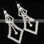 Fashion New Style Rhinestone Women Silver Crystal Stud Earrings