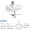 Wall-hung new design ceramic bathroom face basin W7607