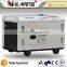 Newly patent product 198F diesel engine rated 7.5KW silent diesel generator