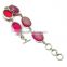 Royal Design !! Pink Druzy 925 Sterling Silver Bracelets, Handmade Silver Jewellery, Silver Jewellery Exporter