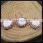 LFD-0052B Wholesale DIY Pave Pink Rhinestone Pearl Connector Spacer Beads For Bracelet Jewelry Making