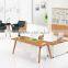 wooden office furniture , multi-functional executive office table design AET-3021