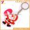 Hot Selling Santa Claus Soft PVC Key Chain, Christmas Keyring
