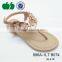 Factory fashion high quality woman flat shoe ladies' pu sandals