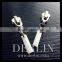 Shiny White Non-Rust Non-fading Luxury High-End Quality Ceramic Zipper Puller