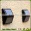 2016 New Product garden solar light decoration LED Solar Wall Light/White Yellow Green Red Colors Solar Garden