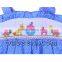 Cute Animals Hand Smocked Girl Romper