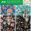 100% Poly floral printed satin fabric
