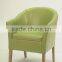 living room furniture green leather wood armchair/ leather armchair(KY-1177-OAK)