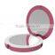 2600mAh lithium battery power bank makeup mirror with light