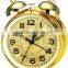6.6 inch metal case mechanical alarm clock movement, retro design clock mechanism, desk clock