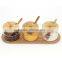 High Quality Nice Design Glass Jar Cooking Pot With Spoon