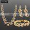 Latest Products 2016 Orange Gemstone Gold Jewelry Half Set