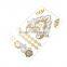 Custom design metallic gold sexy women waterproof body skin temporary tattoo sticker for hair