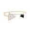 Custom Jewelry Factory Wire Triangle Enamel Bangle Bracelets