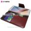 2016 trending products classic leather stand flip front back cover case wallet card for samsung galaxy s6