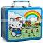 2014 hot sell with handle shaped lunch tin box