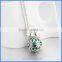 Wholesale Dove Peace Symbol Metal Cage Chime Box Musical Sound Ball Pendant Pregnancy Necklaces For Women BAC-M050