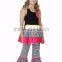 2017 new style adorable girls spring summer top and pants ruffle boutique outfits