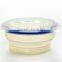 5pcs collapsible mircoware safe high quality round food storage set ,silicone fresh container set,picnic silicone box set