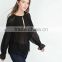 2016 latest dress designs pleated fabric shirt for women long sleeve pure color chiffon shirt