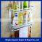 Fashion space aluminum 2 tier Home Wall Towel Shelf Bathroom Washcloths Holder/towel rack with hook