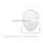 Double sided magnifying compact vanity make up mirror, lady plastic cosmetic table mirror