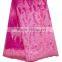 2015 fushia french lace with sequins for lady cotton french net lace